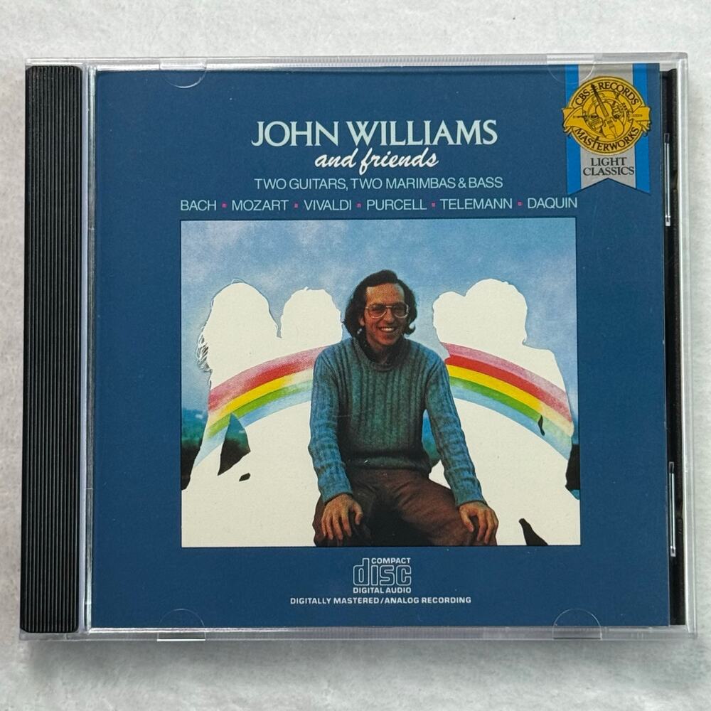 John Williams And‎ Friends CD CBS Masterworks 35108 Classical Guitar Bach Mozart